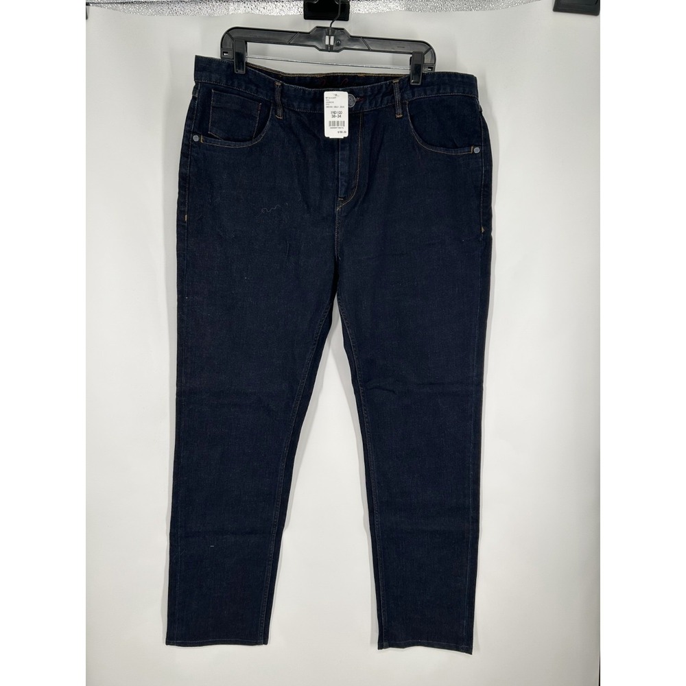 Robert Graham Jeans Mens Size 38x34 Blue Denim Tailored‎ Kipling Dark Wash